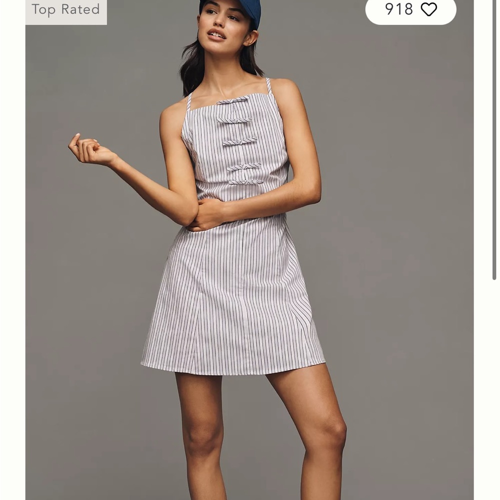 Elegant Striped Mini Dress